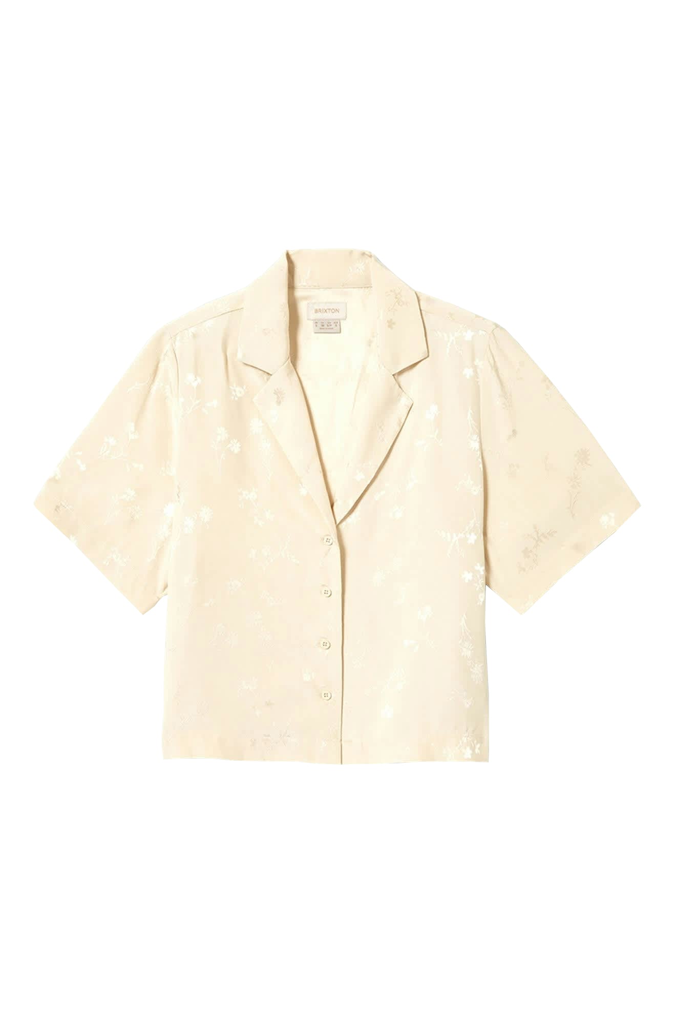 Brixton Silky SS Jacquard Button Down WHCFJ S