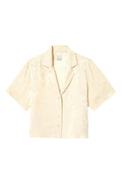 Brixton Silky SS Jacquard Button Down WHCFJ S