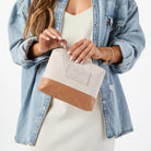 Aloha Small Dipped Bag - Toffee/Sandstone