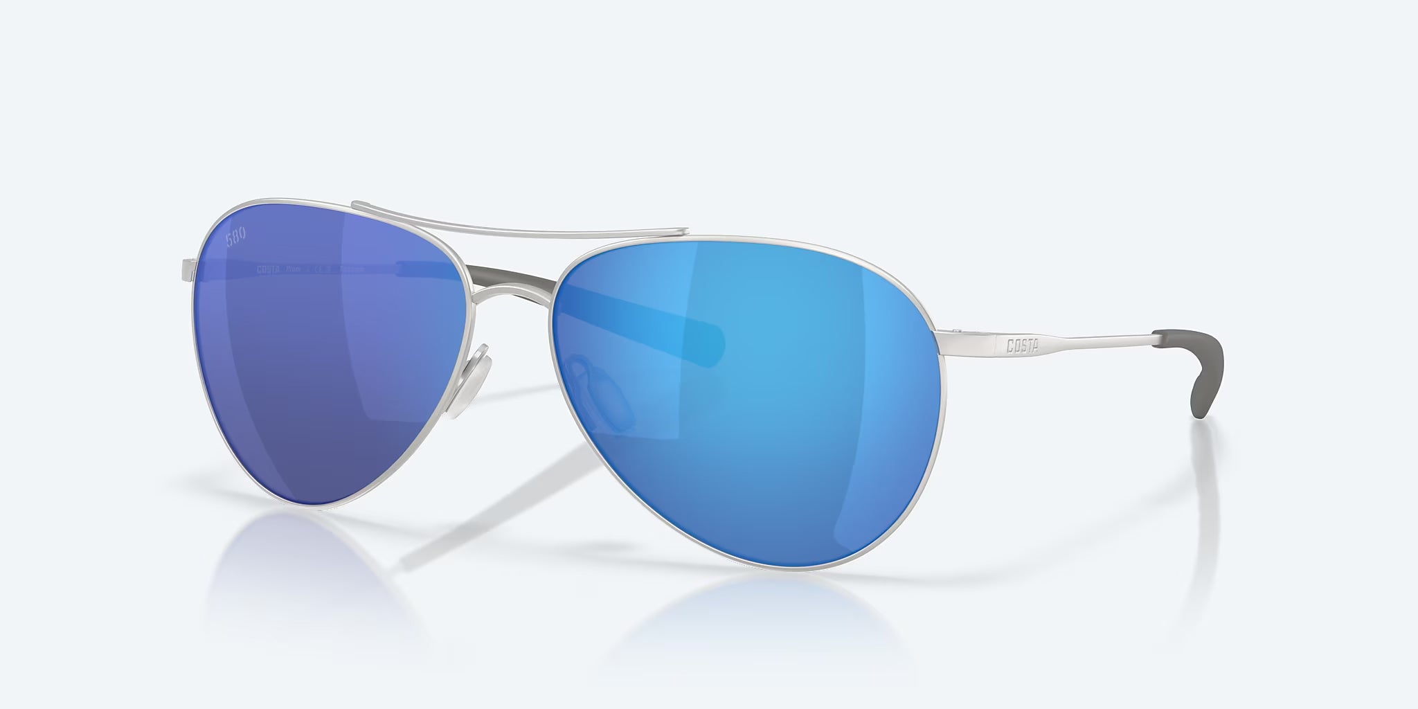 Costa Del Mar Piper Sunglasses SatinSilver BlueMirror 580G