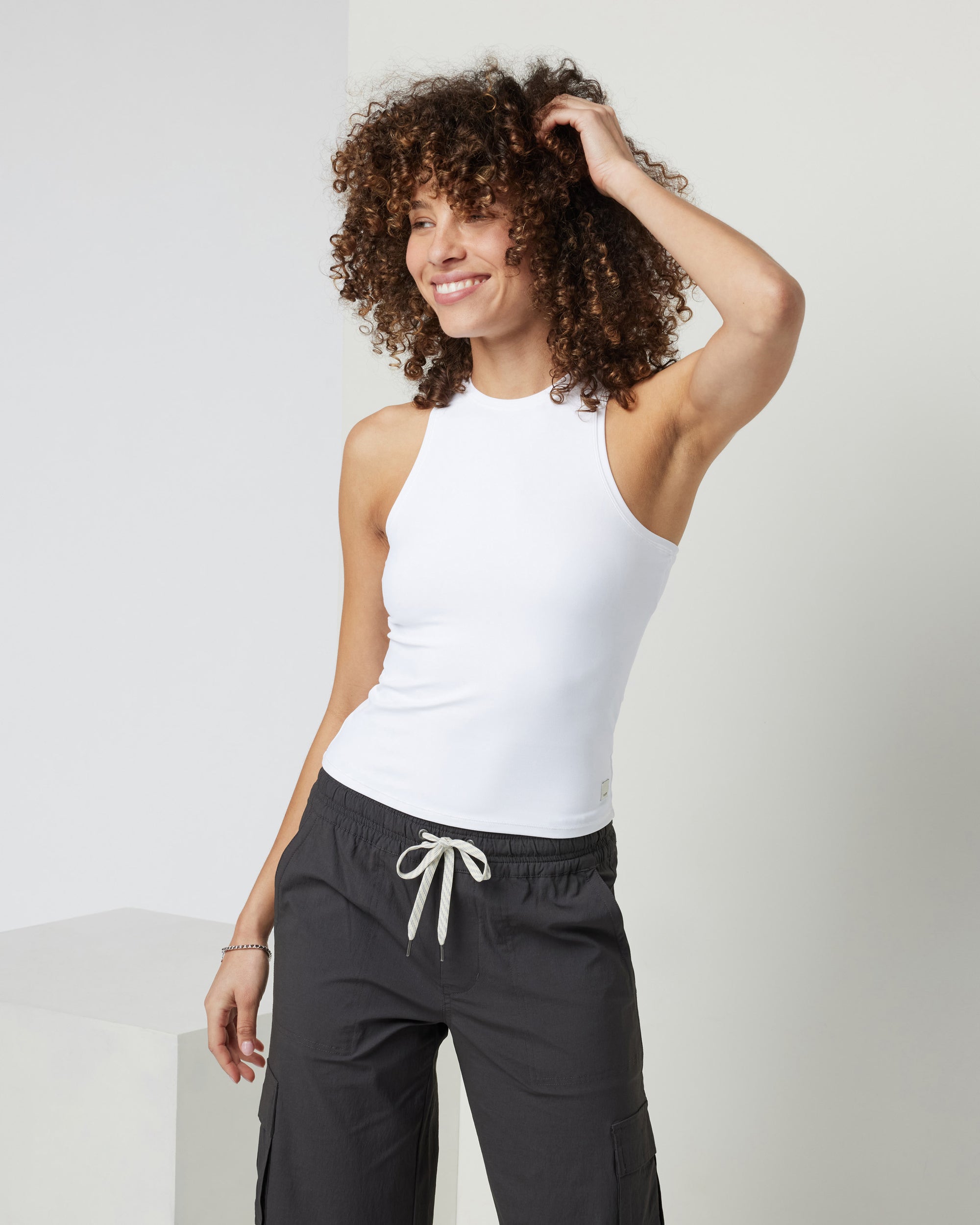 Vuori AllTheFeels Crew Tank WHT XS