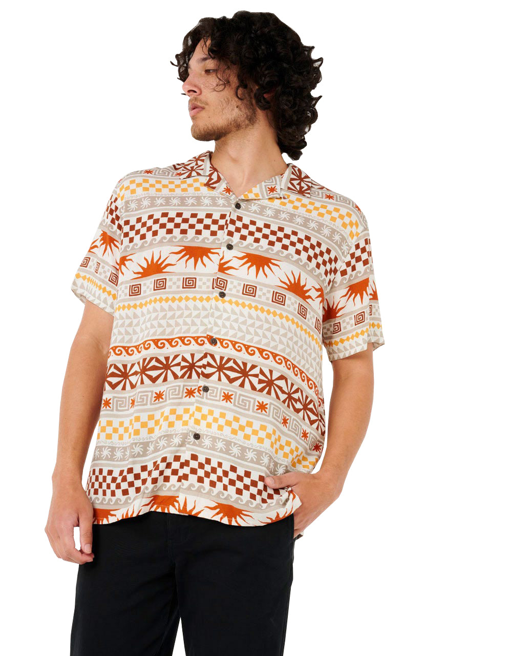 Rip Curl Fun Times SS Woven 1257-BurntOrange L