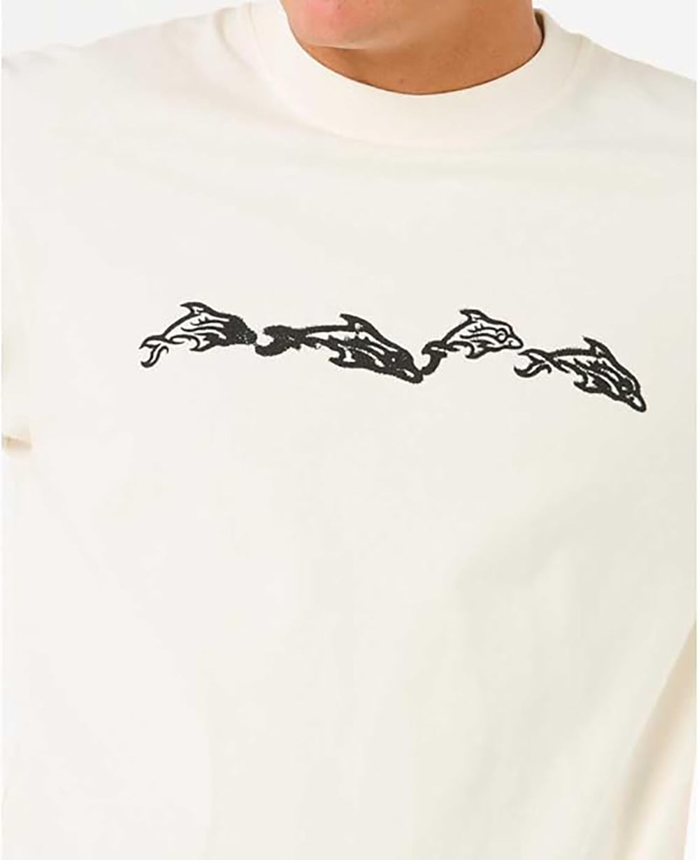 Rip Curl Raw Energy Dolphin SS Tee 3021-Bone L