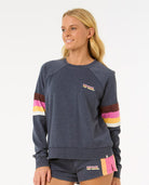Rip Curl Las Dalias Raglan Crew 0049-Navy L