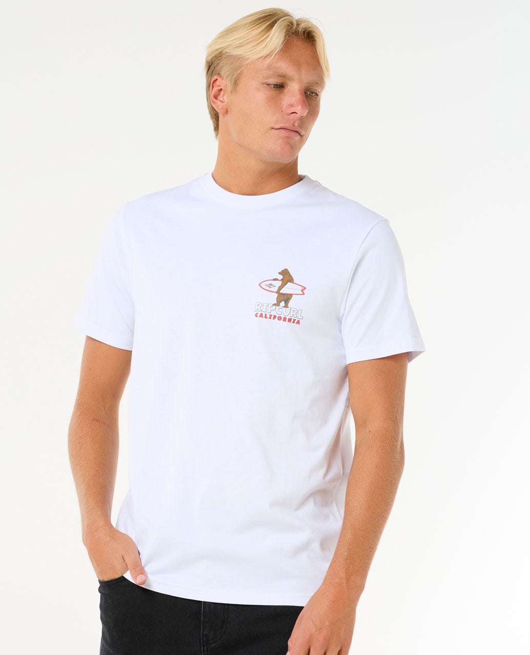 Rip Curl Desti Animals SS Tee 2338-OpticWhite XL