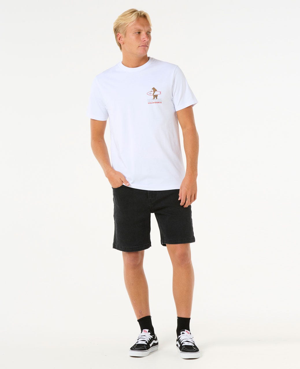 Rip Curl Desti Animals SS Tee 2338-OpticWhite XXL