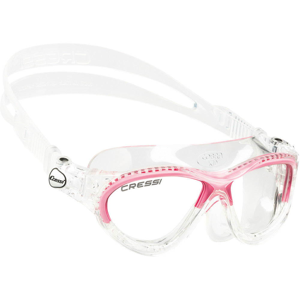 Cressi Mini Cobra Swim Goggles Clear/Pink OS