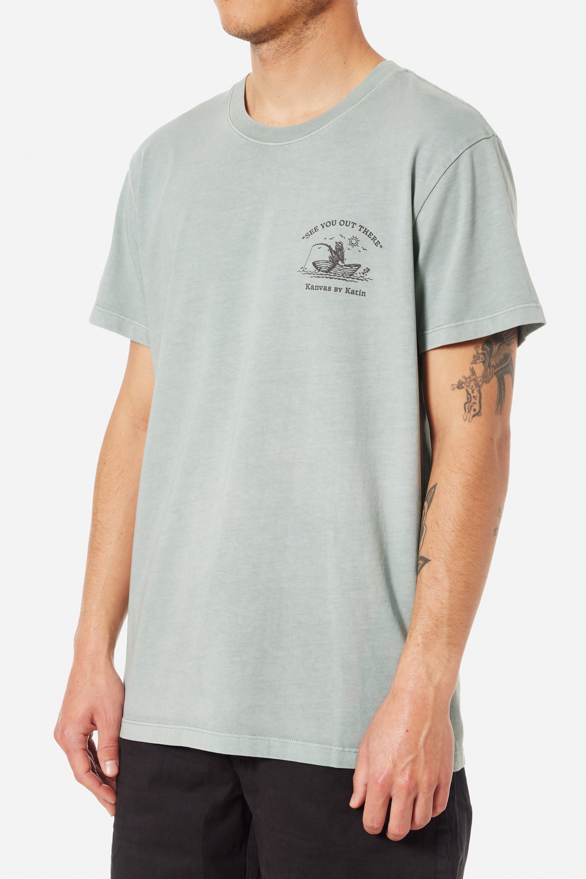 Katin Cast Off SS Tee ALOE  PIGMENT  DYE(ALPD) XL