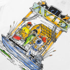 Avid Cosmic Fish Camp SS Tee WHT M