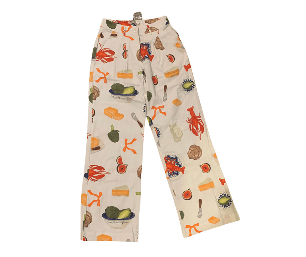 Bailey Rose Picnic Pant  Cream Multi XS