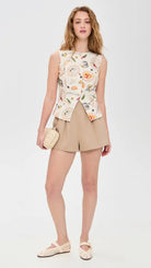 Bailey Rose Picnic Top  Cream Multi S