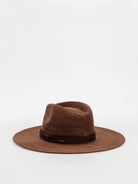 BRIXTON LYONS KNIT PATTERN PACKABLE HAT COFFEE M-L