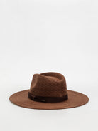 BRIXTON LYONS KNIT PATTERN PACKABLE HAT COFFEE XS-S