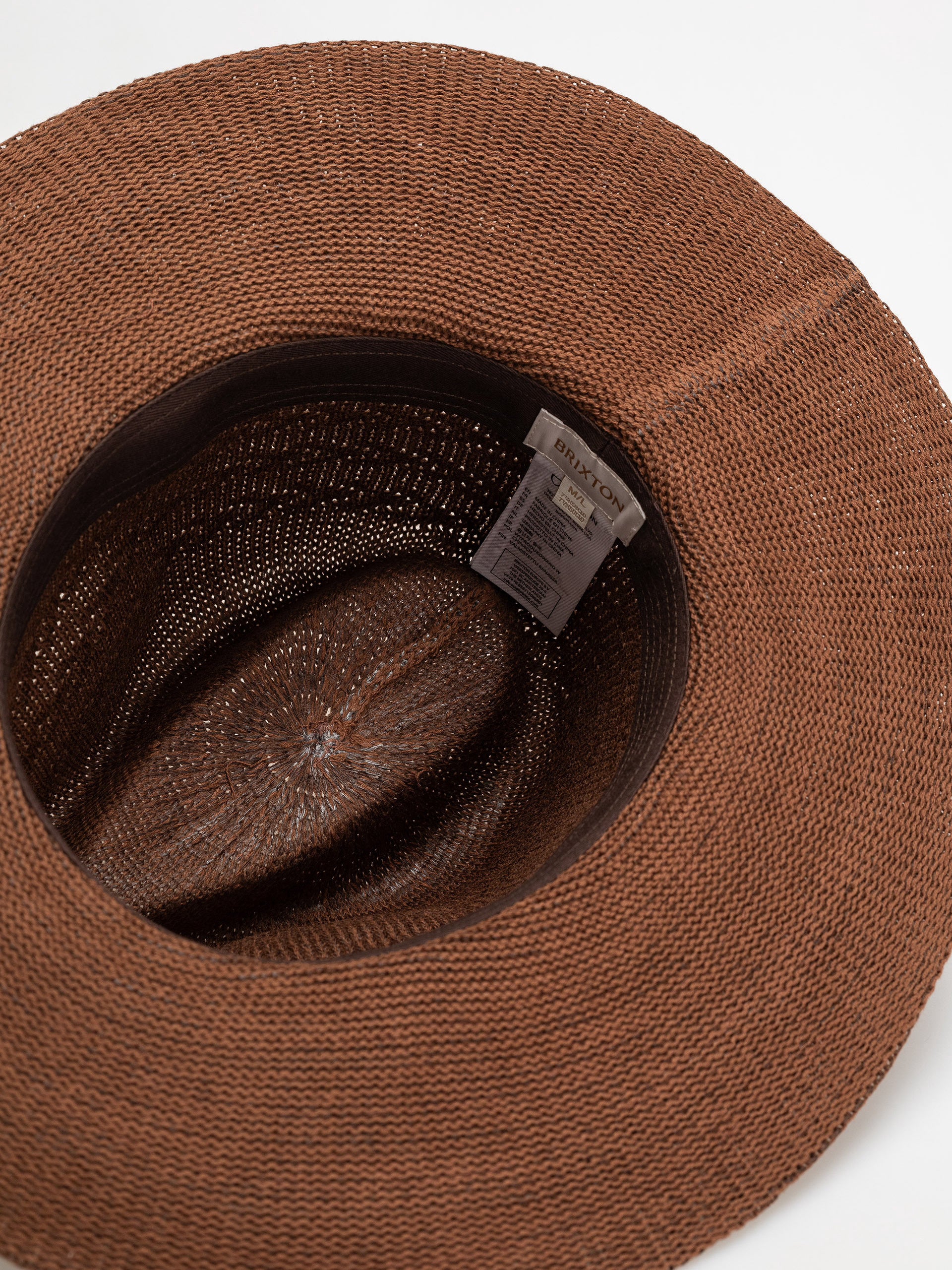 BRIXTON LYONS KNIT PATTERN PACKABLE HAT COFFEE XS-S