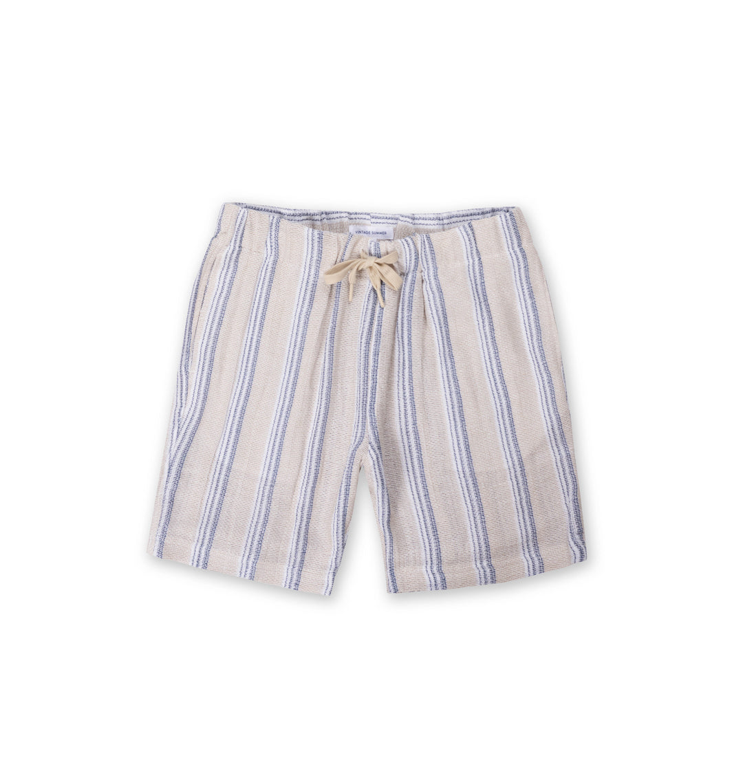 VINTAGE SUMMER STIRP WAFFLE SHORT TAN XXL