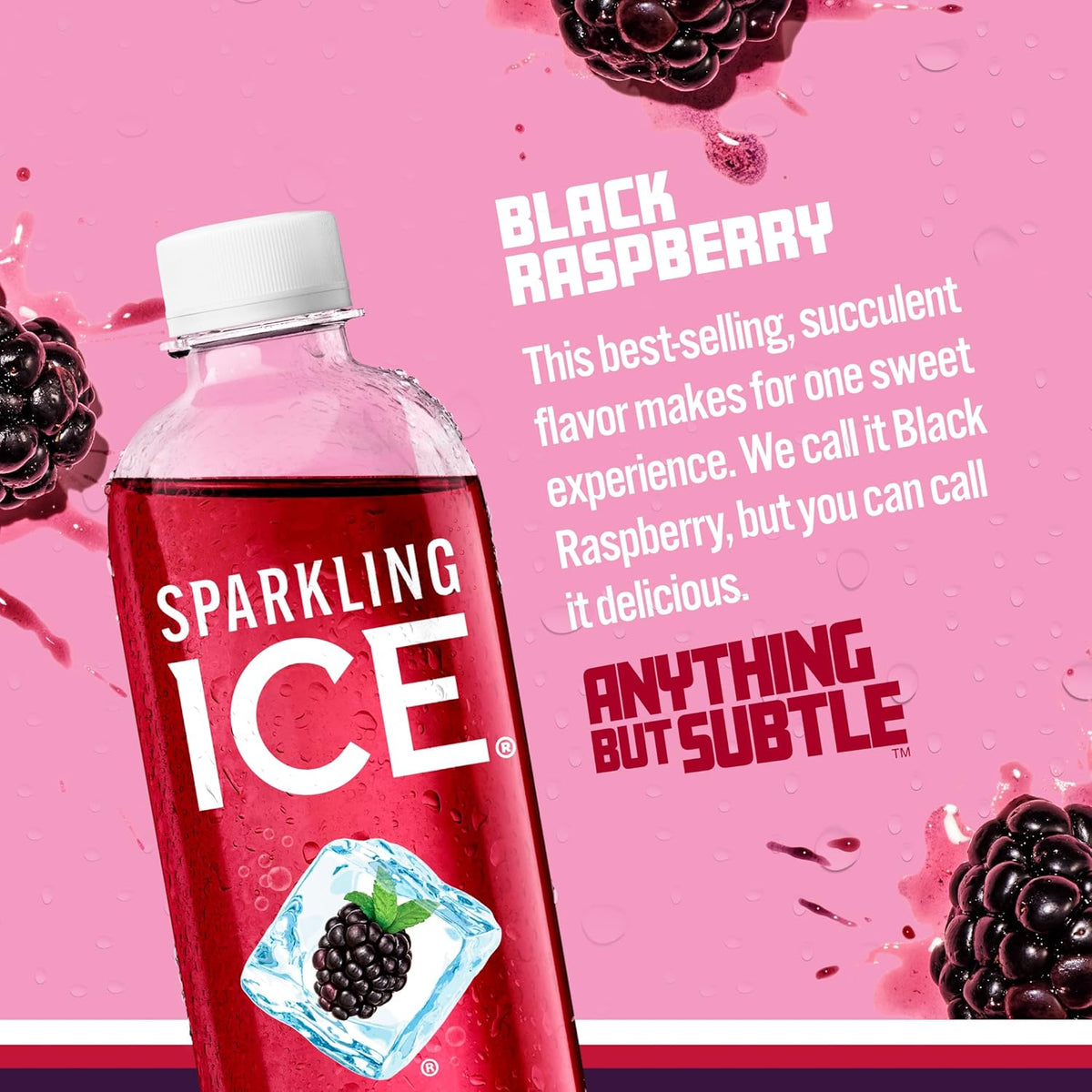 Sparkling Ice Water BlackRaspberry 17 FL OZ