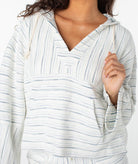 Roxy Rich Coast Stripe Terry Hoodie WCB0 M