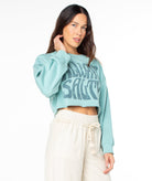 Roxy Morning Hike Crop Sweatshirt BSG M