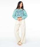 Roxy Morning Hike Crop Sweatshirt BSG L