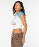 Roxy Paraiso Cropped Ribbed Tee BTG L