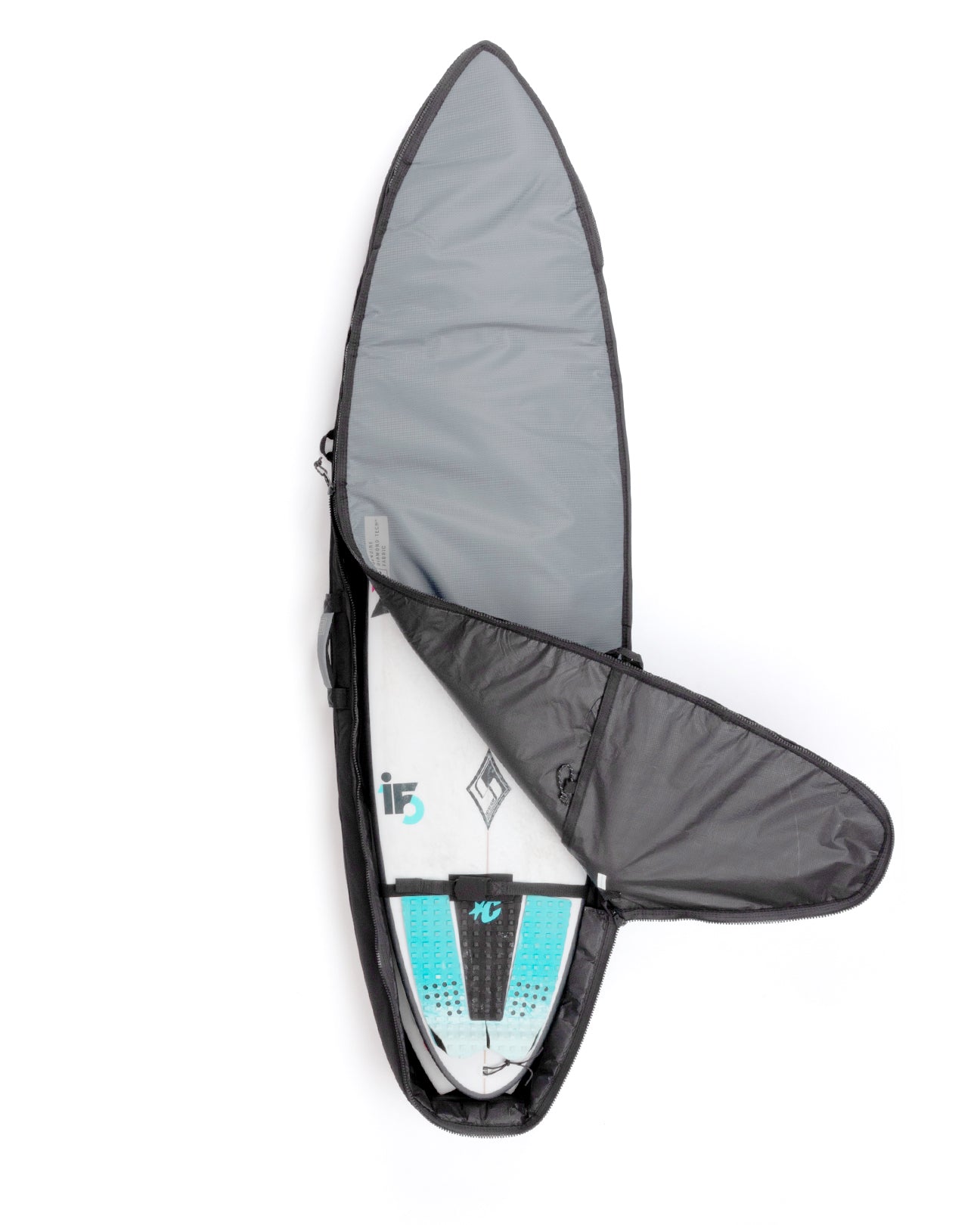 Creatures of Leisure Double DT2.0 Shortboard Boardbag Titanium-Black 6ft7in