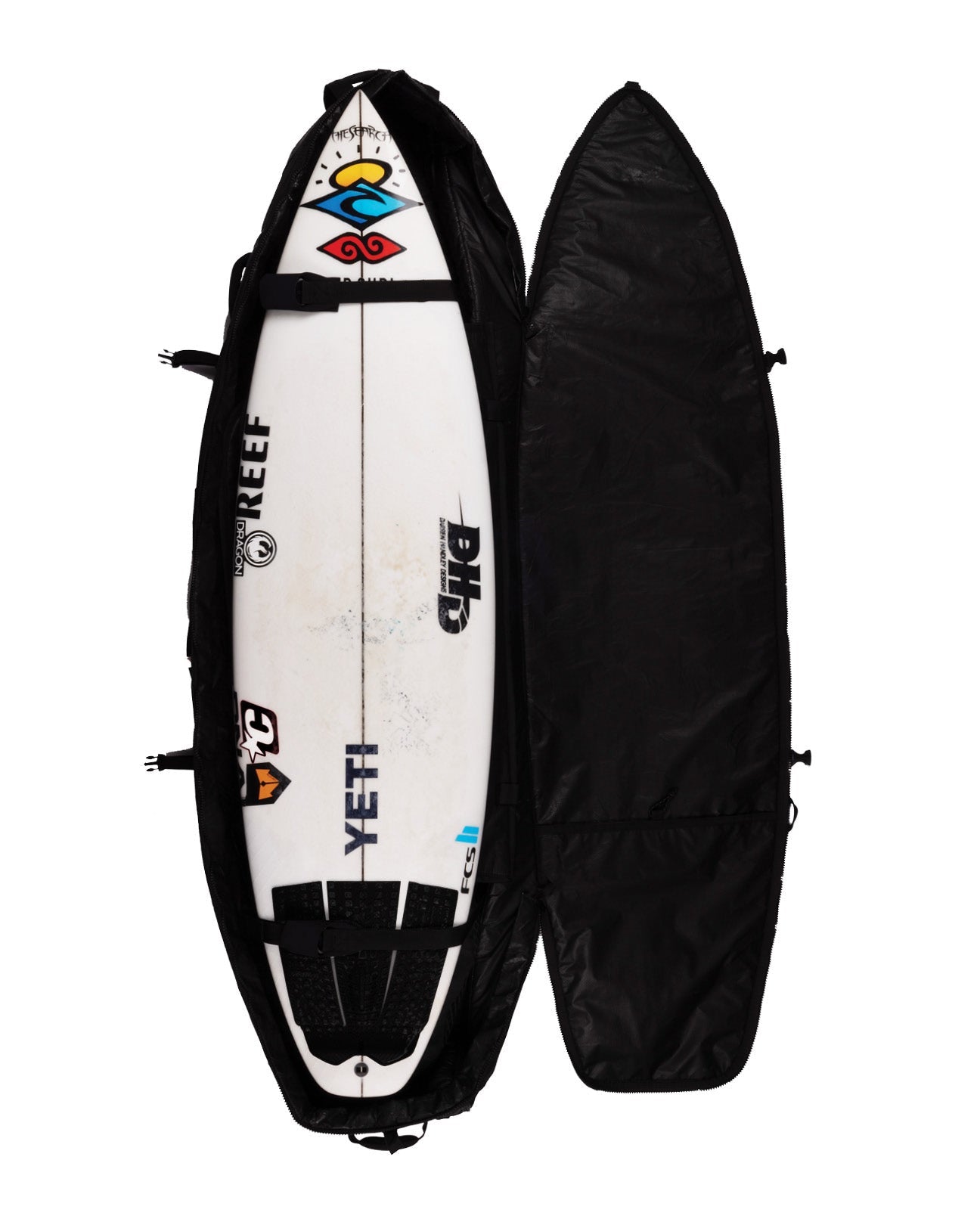 Creatures of Leisure Quad Wheely Shortboard Boardbag Black-Silver 6ft7in