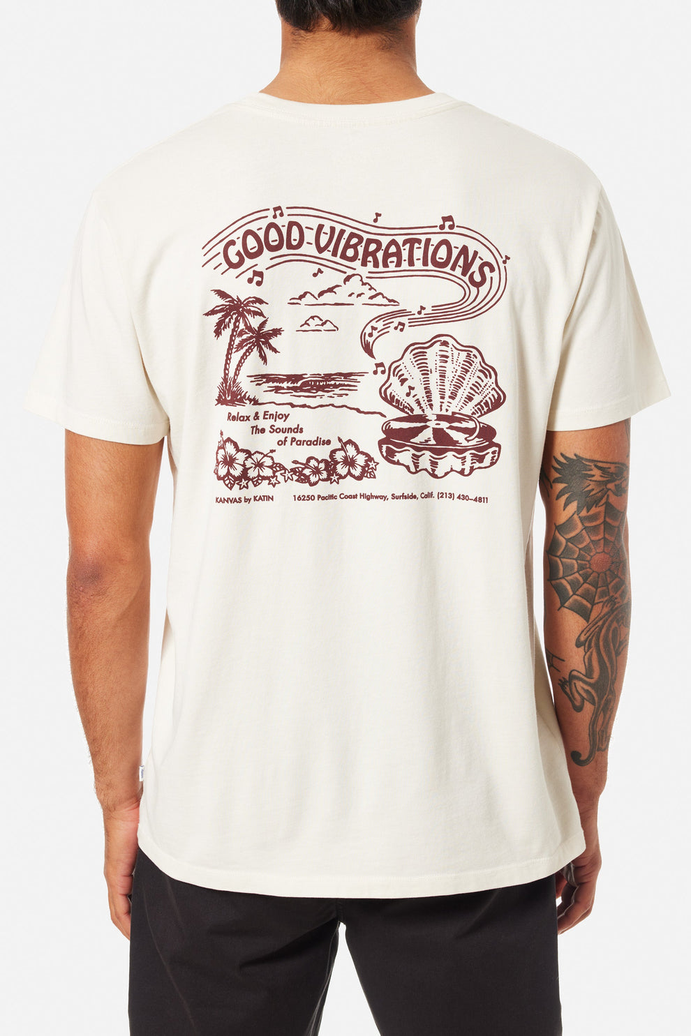 Katin Vibrations SS Tee  VintageWhite-VWHT XL