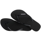 Havaianas Slim Glitter 2 Womens Sandal 1069-Black-Black 6