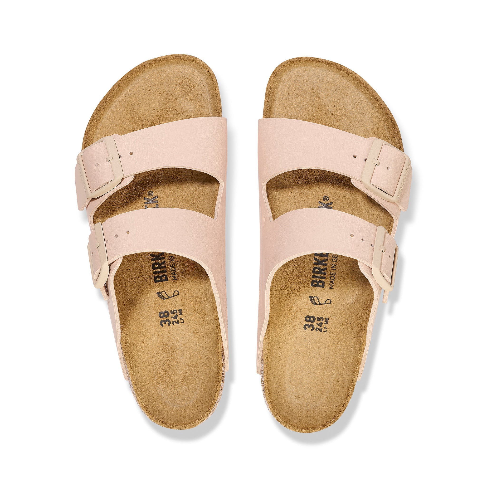 Birkenstock Arizona Womens Sandal Birko-Flor-New Beige 10