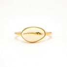Pura Vida Simple Cowrie Shell Ring  Gold 6