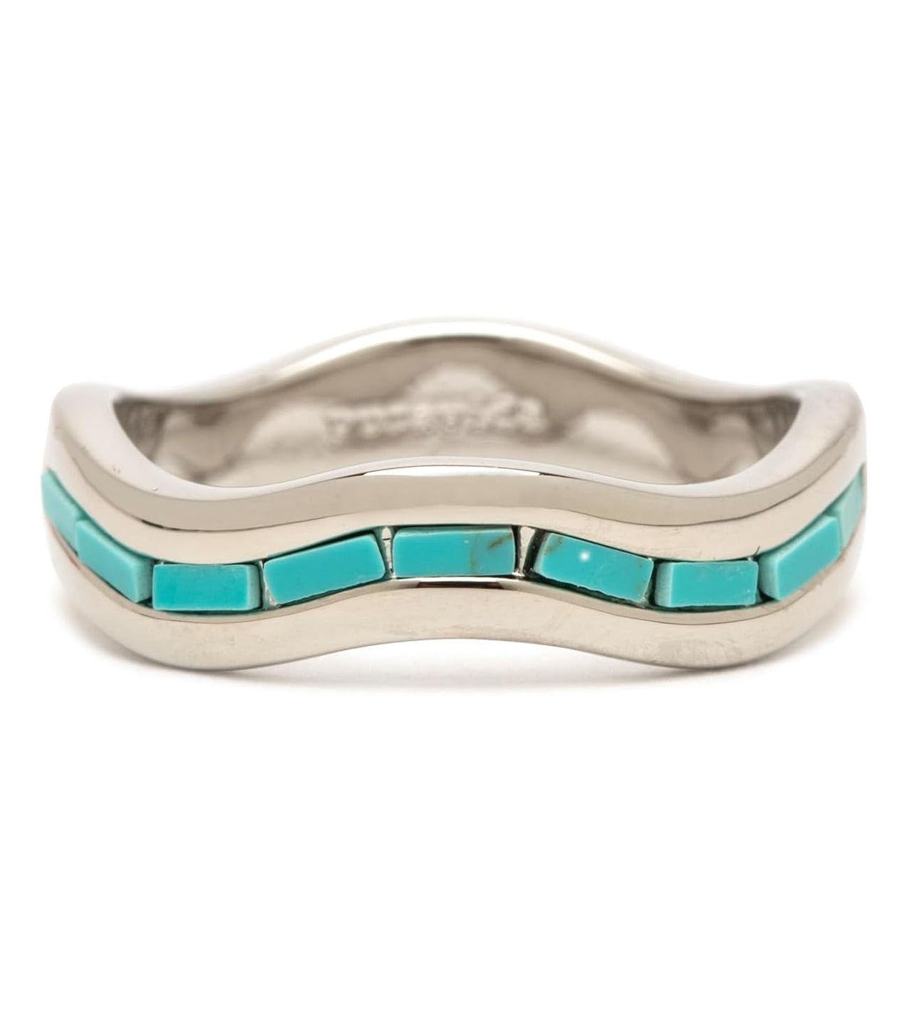 Pura Vida Turquoise Tides Ring  Silver 8