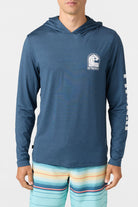 O'NEILL TRVLR UPF HOODED L/S- SWELL NVH-NAVY HEATHER M