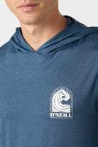 O'NEILL TRVLR UPF HOODED L/S- SWELL NVH-NAVY HEATHER L