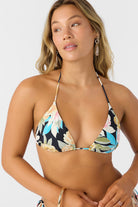 O'Neill Mikah Floral Venice Bikini Top BLK M