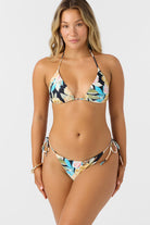 O'Neill Mikah Floral Venice Bikini Top BLK L