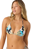 O'Neill Mikah Floral Venice Bikini Top BLK L