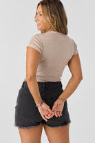 O'Neill Tropic Tide Cropped Tee TOB L