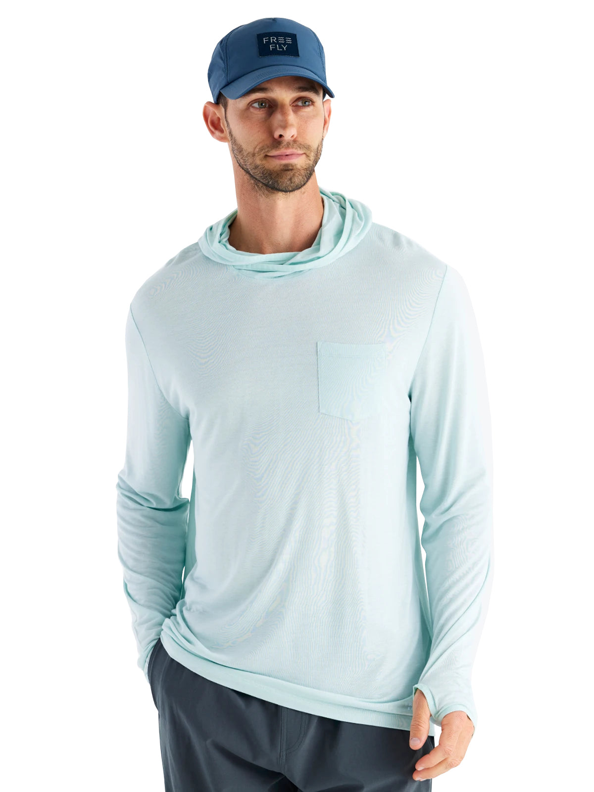 Free Fly Bamboo Lightweight Hoodie Glacier M