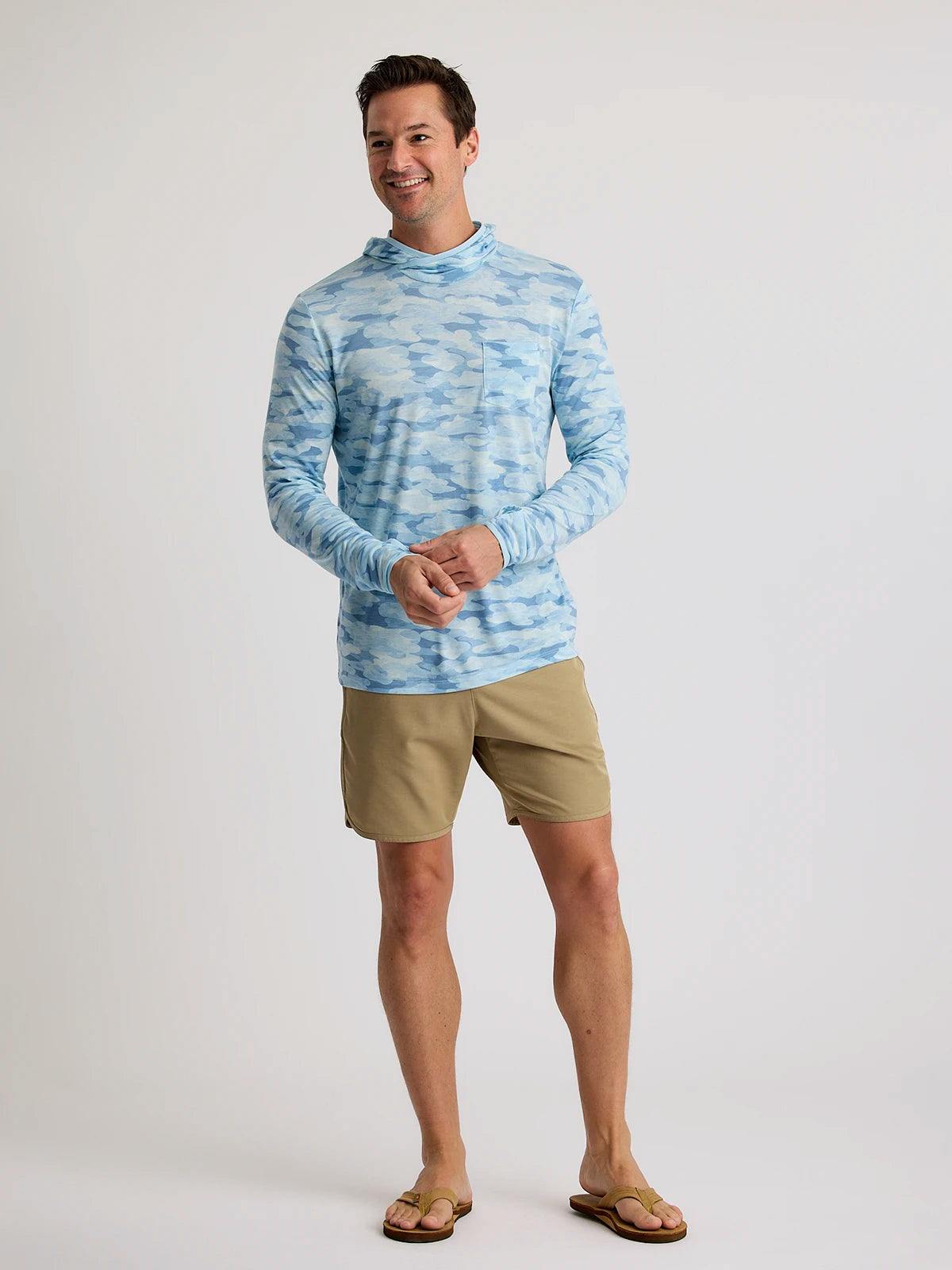 Free Fly Bamboo Lightweight Hoodie SeaSmoke S