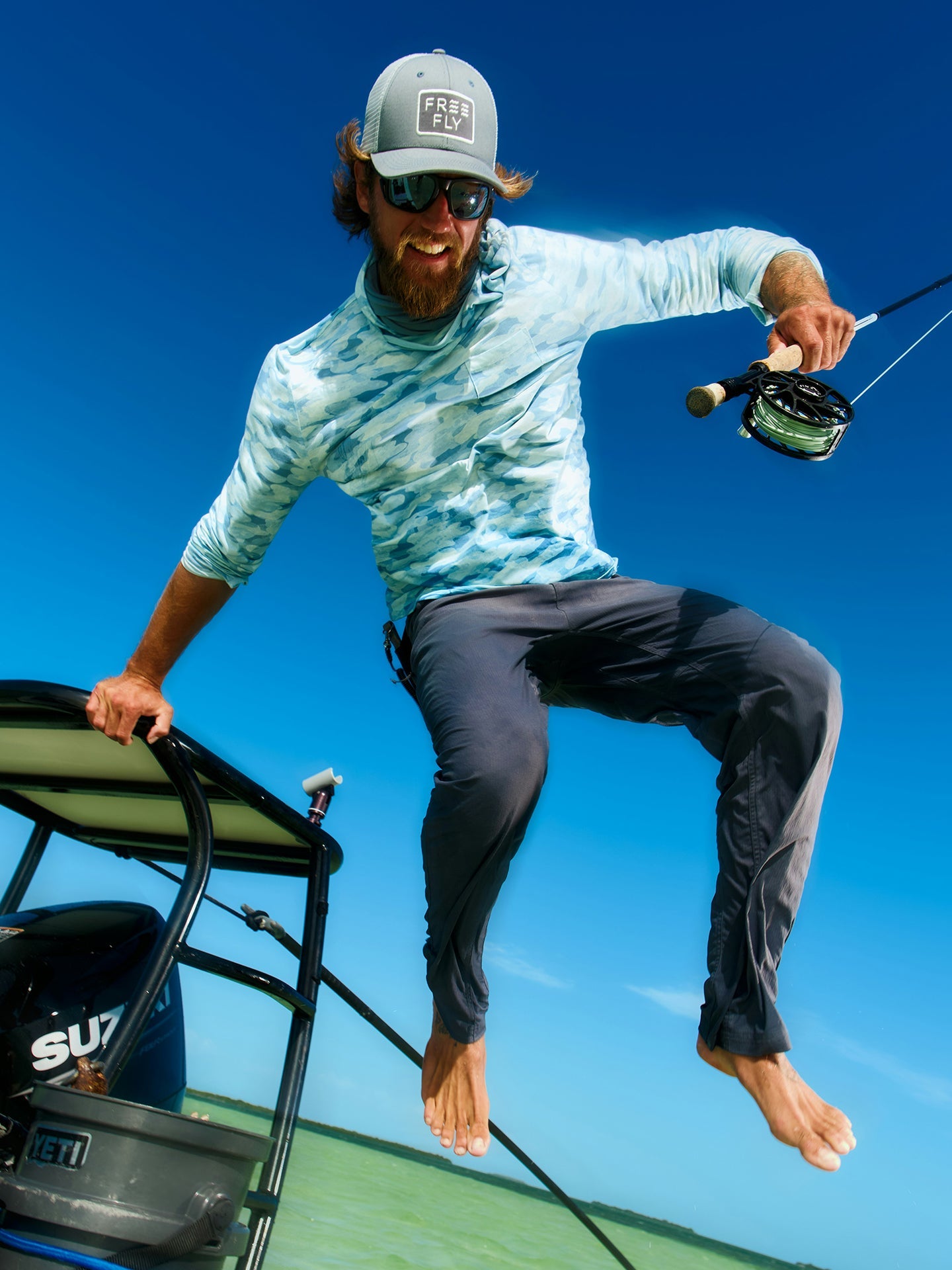 Free Fly Bamboo Lightweight Hoodie SeaSmoke XL