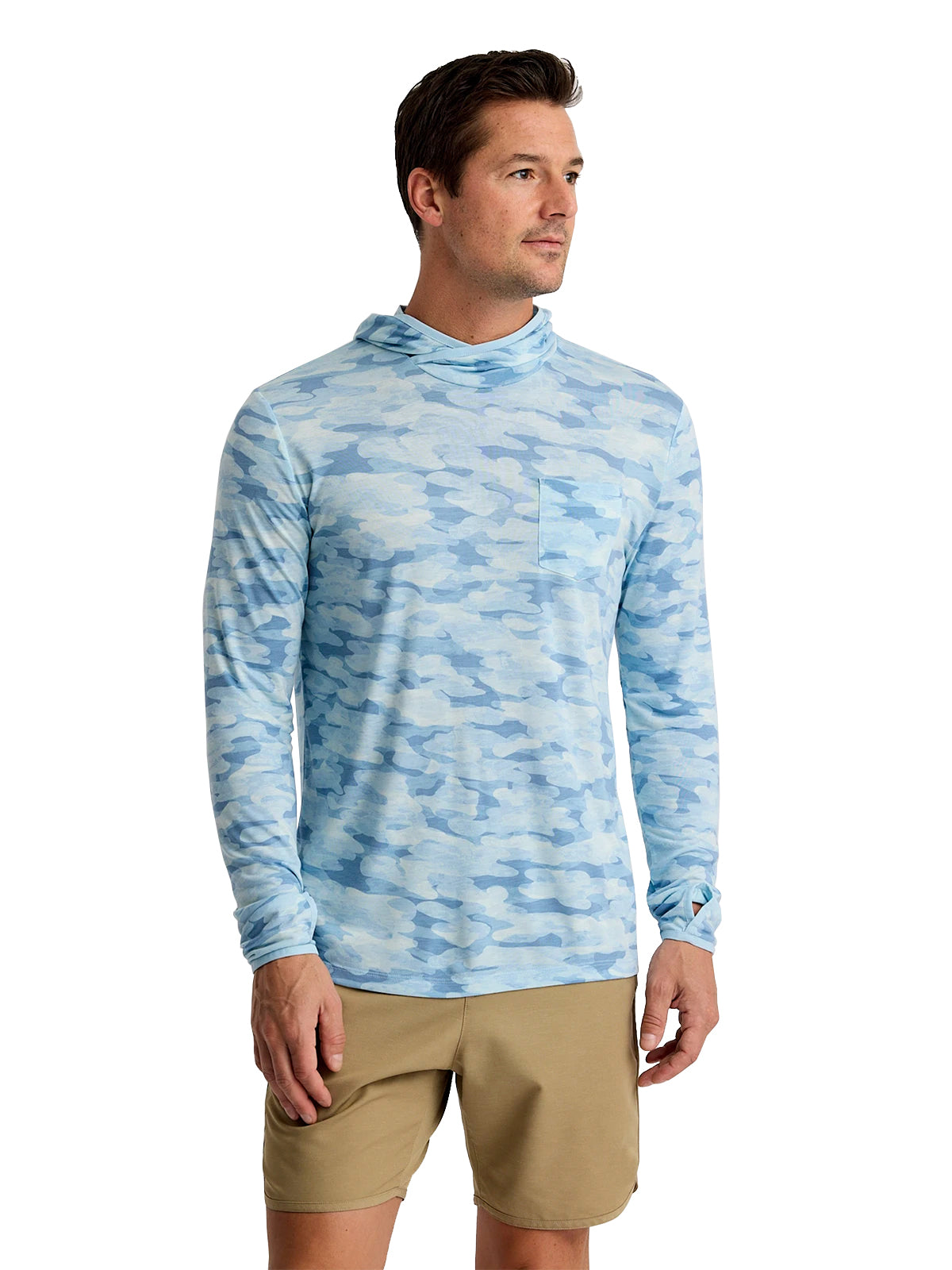 Free Fly Bamboo Lightweight Hoodie SeaSmoke XXL