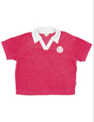 FEATHER 4 ARROW SHELL YEAH POLO TOP HTC-HOT CORAL 6-7Y