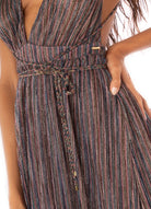 MAAJI GOLDEN STRIPES MOON BAY OPEN BLUE SM