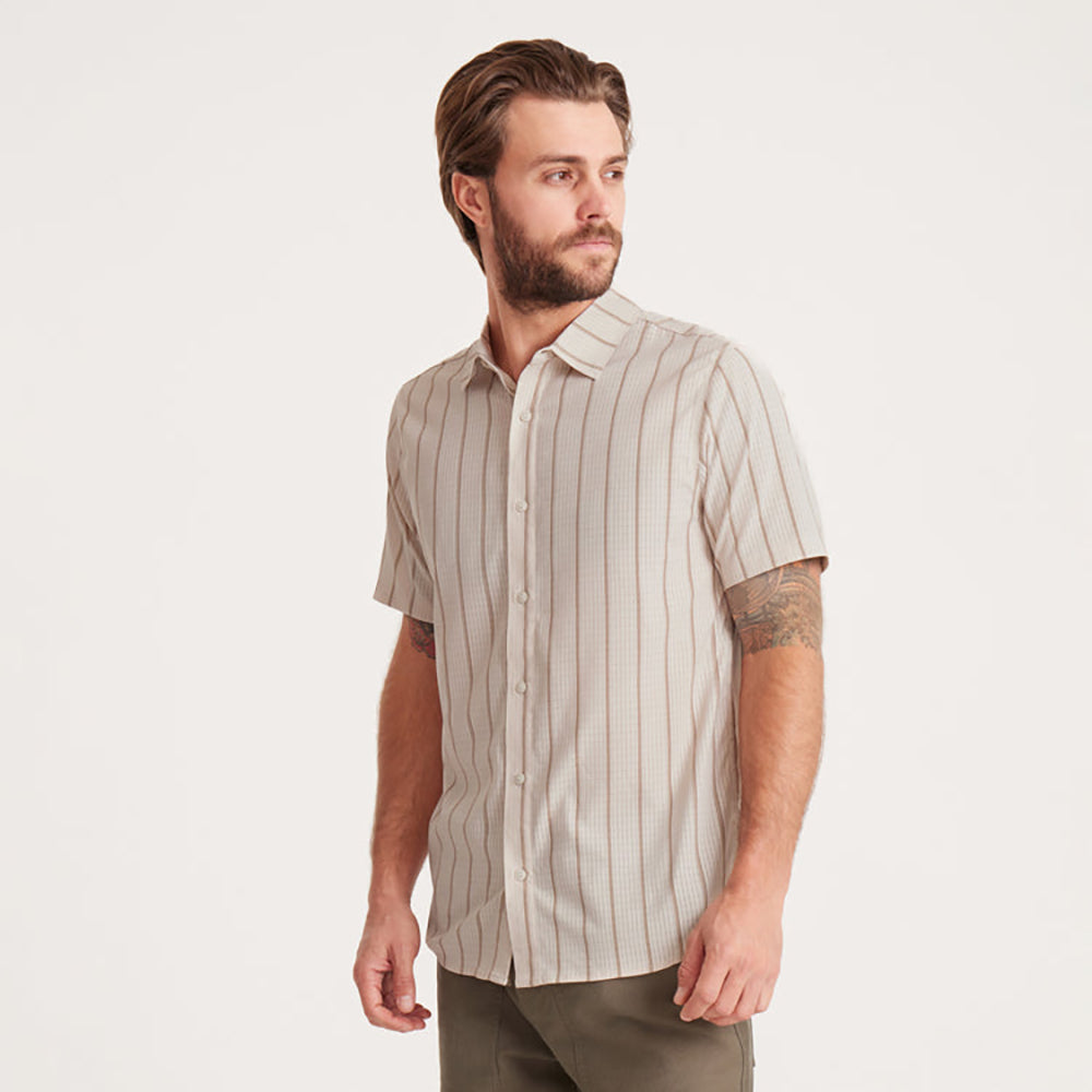 ROARK Bless Up Breathable Stretch Shirt SRB-STRIPE BONE L