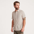 ROARK Bless Up Breathable Stretch Shirt SRB-STRIPE BONE S