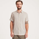 ROARK Bless Up Breathable Stretch Shirt SRB-STRIPE BONE S