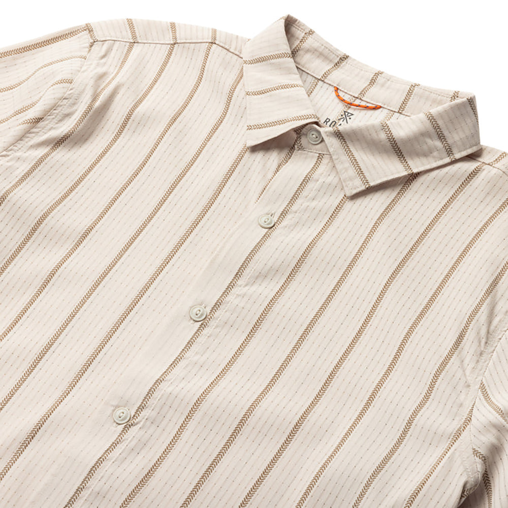ROARK Bless Up Breathable Stretch Shirt SRB-STRIPE BONE XL