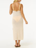 RIP CURL CALA VADELLA CROCHET DRESS 0003-Off White S