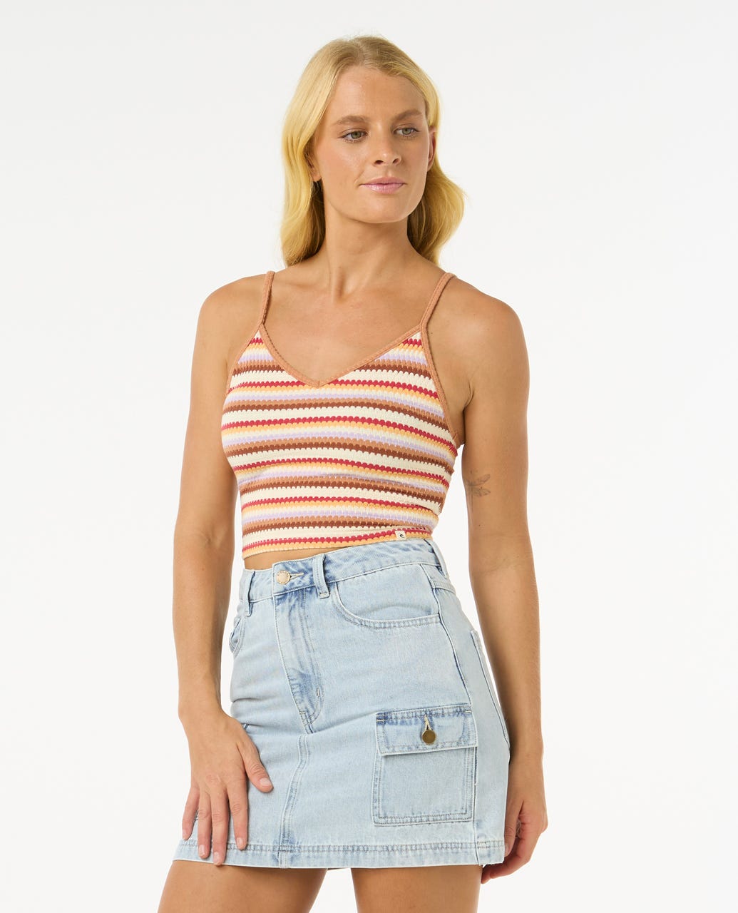 RIP CURL BOBBI STRIPE CAMI 8817-Multi S
