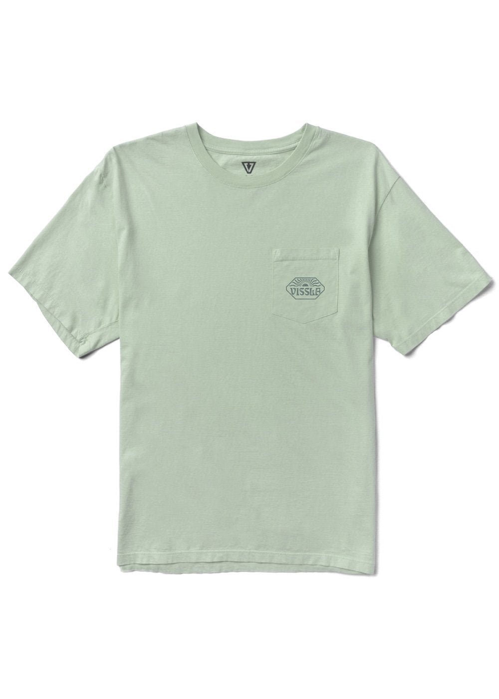 Vissla Psycho Sun Premium Organic PKT Tee AGA-Agave L